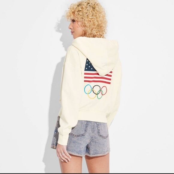 Women’s Looney Tunes Bugs Bunny Graphic Hoodie - Cream XXL - Picture 2 of 5